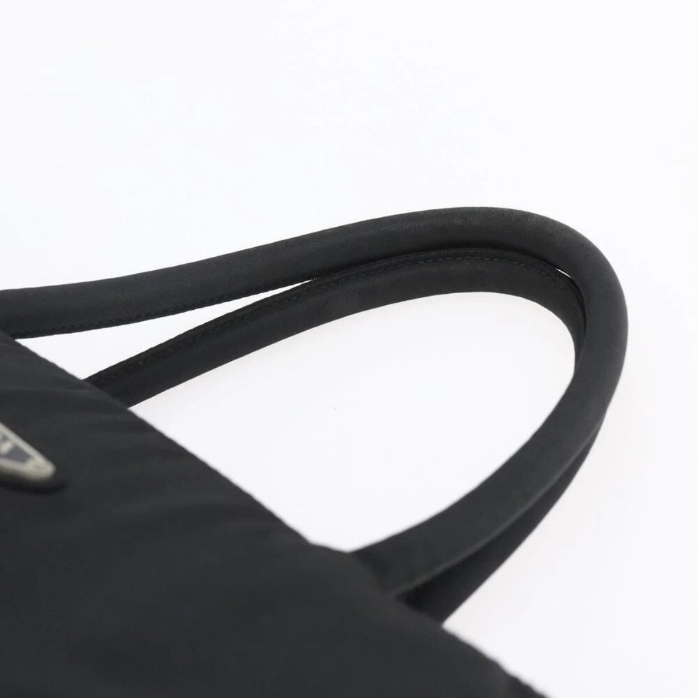 PRADA Hand Bag Nylon Black Silver Auth 153198 - Picture 9 of 16